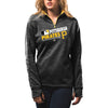 Pittsburgh Pirates Majestic Women's Authentic Collection 1/4-Zip Streak Fleece - Black