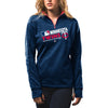 Minnesota Twins Majestic Women's Authentic Collection 1/4-Zip Streak Fleece - Navy