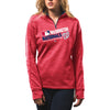 Washington Nationals Majestic Women's Authentic Collection 1/4-Zip Streak Fleece - Red