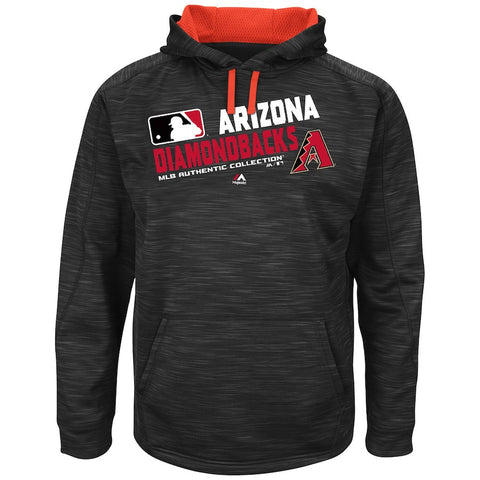 Arizona Diamondbacks Majestic Authentic Collection Team Choice Streak Hoodie - Black