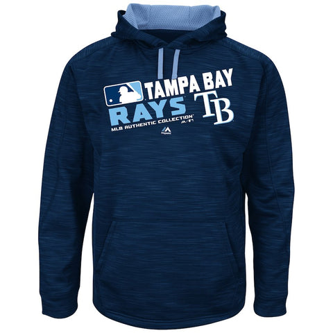 Tampa Bay Rays Majestic Authentic Collection Team Choice Streak Hoodie - Navy