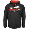 Miami Marlins Majestic Authentic Collection Team Choice Streak Hoodie - Black