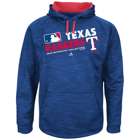 Texas Rangers Majestic Authentic Collection Team Choice Streak Hoodie - Royal