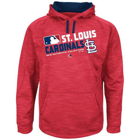 St. Louis Cardinals Majestic Authentic Collection Team Choice Streak Hoodie - Red