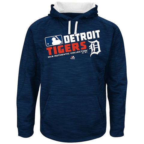 Detroit Tigers Majestic Authentic Collection Team Choice Streak Hoodie - Navy