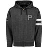 Pittsburgh Pirates Majestic Authentic Collection Clubhouse Fashion Full-Zip Hoodie - Black