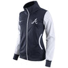 Atlanta Braves Women's Track Jacket - Navy