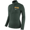 Oakland Athletics Women's Element Half-Zip Long Sleeve T-Shirt - Green