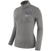 New York Yankees Women's Element Half-Zip Long Sleeve T-Shirt - Gray