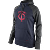 Minnesota Twins Women's All Time Performance Pullover Hoodie - Navy/Charcoal
