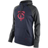 Minnesota Twins Women's All Time Performance Pullover Hoodie - Navy/Charcoal