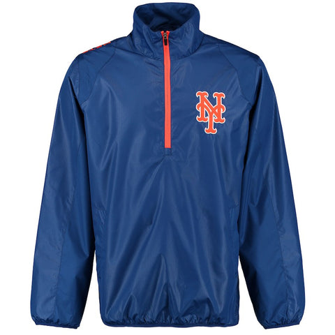 New York Mets G-III Sports by Carl Banks Double Play Half-Zip Jacket - Royal