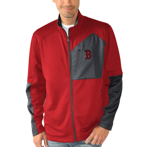 Boston Red Sox G-III Sports by Carl Banks Wild Card Full-Zip Microfleece Jacket - Red