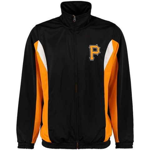 Pittsburgh Pirates G-III Sports by Carl Banks Free Agent Full-Zip Track Jacket - Black