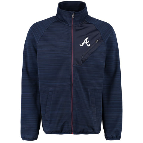 Atlanta Braves G-III Sports by Carl Banks Full Count Track Jacket - Navy
