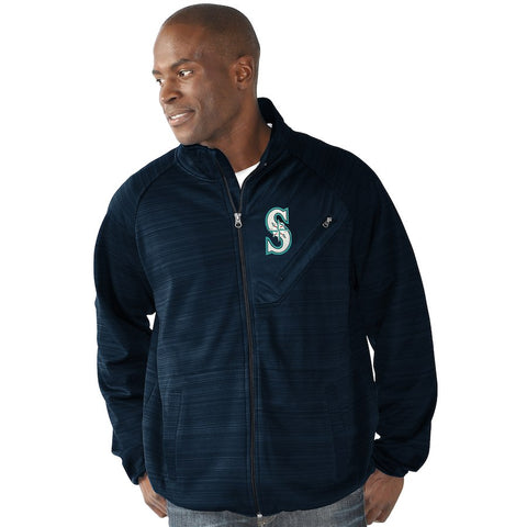 Seattle Mariners G-III Sports by Carl Banks Full Count Track Jacket - Navy