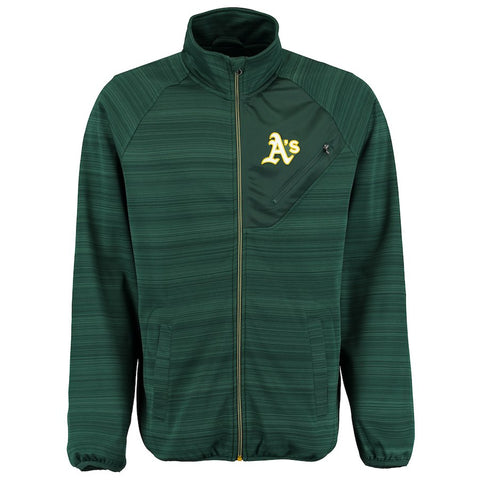 Oakland Athletics G-III Sports by Carl Banks Full Count Track Jacket - Green