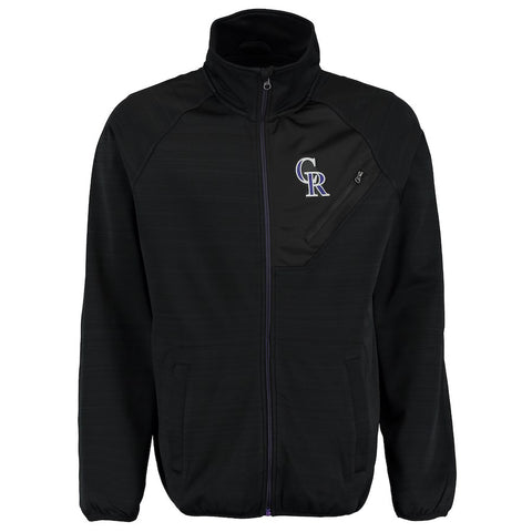 Colorado Rockies G-III Sports by Carl Banks Full Count Track Jacket - Black