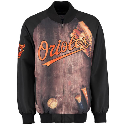 Baltimore Orioles G-III Sports by Carl Banks Slugger Varsity Full-Zip Jacket - Black
