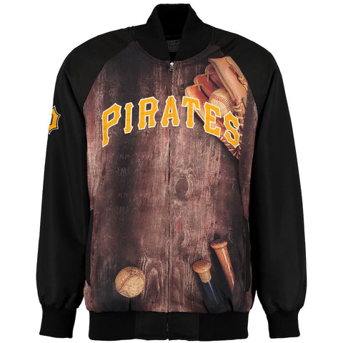 Pittsburgh Pirates G-III Sports by Carl Banks Slugger Varsity Full-Zip Jacket - Black