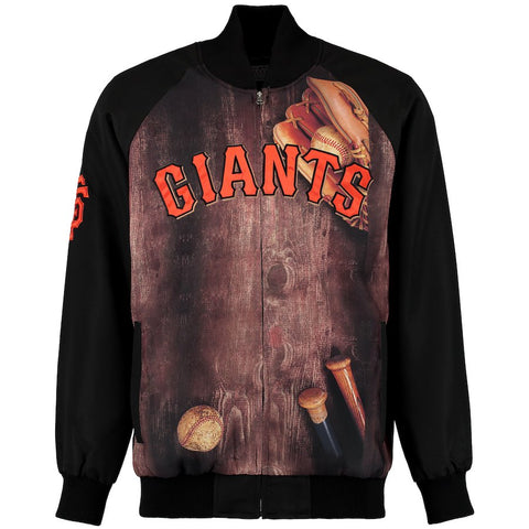 San Francisco Giants G-III Sports by Carl Banks Slugger Varsity Full-Zip Jacket - Black