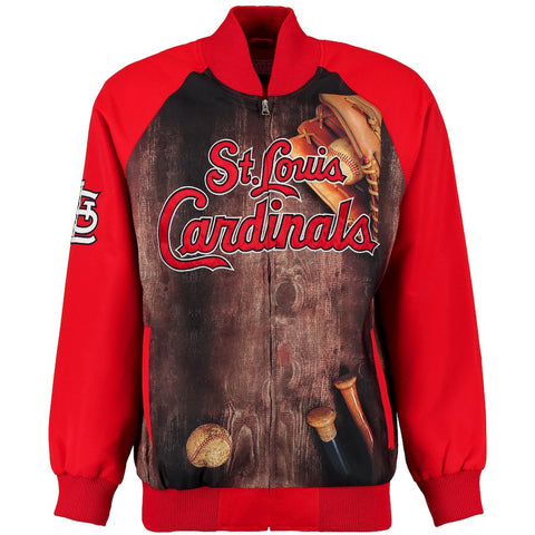 St. Louis Cardinals G-III Sports by Carl Banks Slugger Varsity Full-Zip Jacket - Red