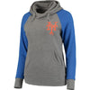 New York Mets Women's Timeless Lounge Fashion Pullover Hoodie - Gray