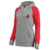 St. Louis Cardinals Women's Timeless Lounge Fashion Pullover Hoodie - Gray