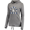 Los Angeles Dodgers   Women's Modern First Time Team Fashion Pullover Hoodie - Gray