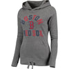 Boston Red Sox Women's Modern First Time Team Fashion Pullover Hoodie - Gray