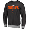 Baltimore Orioles   Elevation Tri-Blend Pullover Sweatshirt - Black