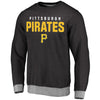 Pittsburgh Pirates   Elevation Tri-Blend Pullover Sweatshirt - Black