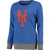 New York Mets Women's Horizon Pullover Sweatshirt - Royal
