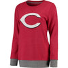 Cincinnati Reds Women's Horizon Pullover Sweatshirt - Red