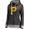 Pittsburgh Pirates Women's Horizon Pullover Hoodie - Heathered Black