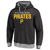 Pittsburgh Pirates Elevation Tri-Blend Pullover Fleece Hoodie - Black