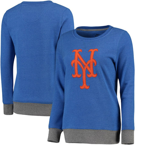 New York Mets Women's Horizon Pullover Sweatshirt - Royal