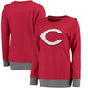Cincinnati Reds Women's Horizon Pullover Sweatshirt - Red