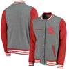 St. Louis Cardinals Timeless Throwback Varsity Jacket - Heathered Gray/Red