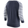 Los Angeles Angels Women's Cooperstown Collection Gym Vintage Sweatshirt - Navy