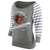 Baltimore Orioles Women's Cooperstown Collection Gym Vintage Sweatshirt - Gray