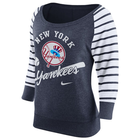 New York Yankees Women's Cooperstown Collection Gym Vintage Sweatshirt - Navy