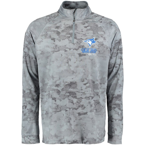 Toronto Blue Jays Under Armour Tech Novelty Quarter-Zip Performance Pullover - Gray