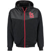 St. Louis Cardinals JH Design Reversible Colorblocked Fleece Hooded Jacket - Charcoal