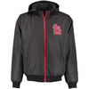 St. Louis Cardinals JH Design Reversible Colorblocked Fleece Hooded Jacket - Charcoal