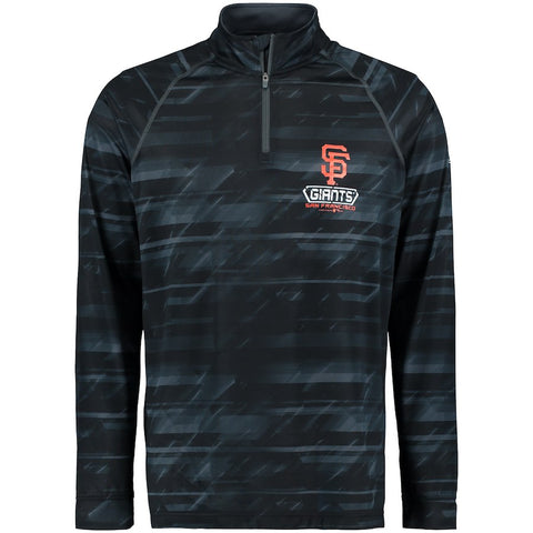 San Francisco Giants Under Armour Tech Novelty Quarter-Zip Performance Pullover - Black