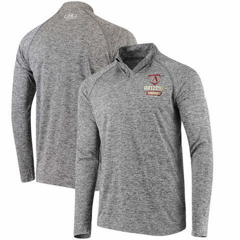 Arizona Diamondbacks Under Armour Tech Quarter-Zip Performance Pullover - Charcoal