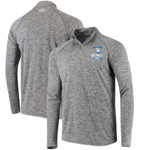 Los Angeles Dodgers Under Armour Tech Quarter-Zip Performance Pullover - Charcoal