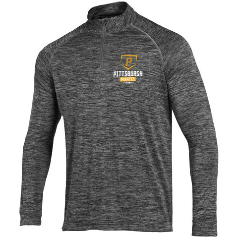 Pittsburgh Pirates Under Armour Tech Quarter-Zip Performance Pullover - Charcoal