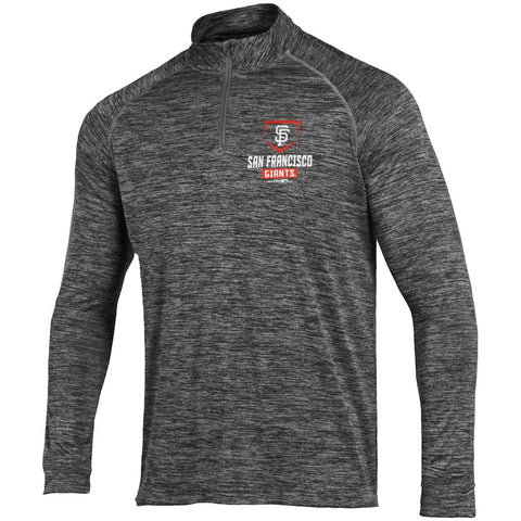 San Francisco Giants Under Armour Tech Quarter-Zip Performance Pullover - Charcoal